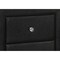 Monarch Specialties Bedroom Accent, Nightstand, End, Side, Lamp, Bedroom, Upholstered, Pu Leather Look, Black I 5603 - alternate 4